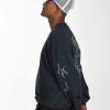 Ed Hardy Mens Mono-Flash-Sheet Graphic Crew Neck Sweatshirt