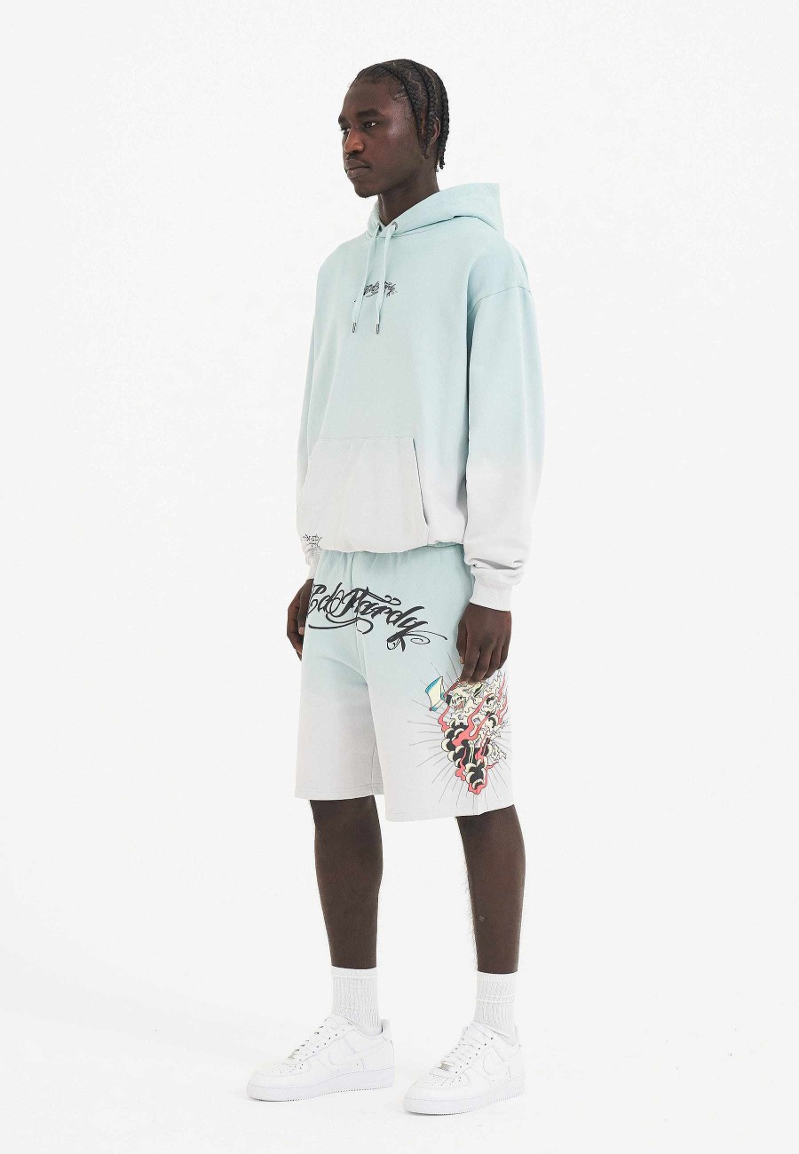 Ed Hardy Mens Death Fighter Graphic Hoodie