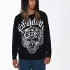Ed Hardy Mens Tiger-Roar Jaquard Knitted Jumper