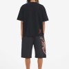 Ed Hardy Mens Devil Mermaid Denim Jorts Shorts