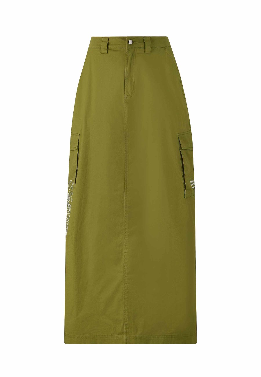 Ed Hardy Womens Koi Wave Cargo Skirt