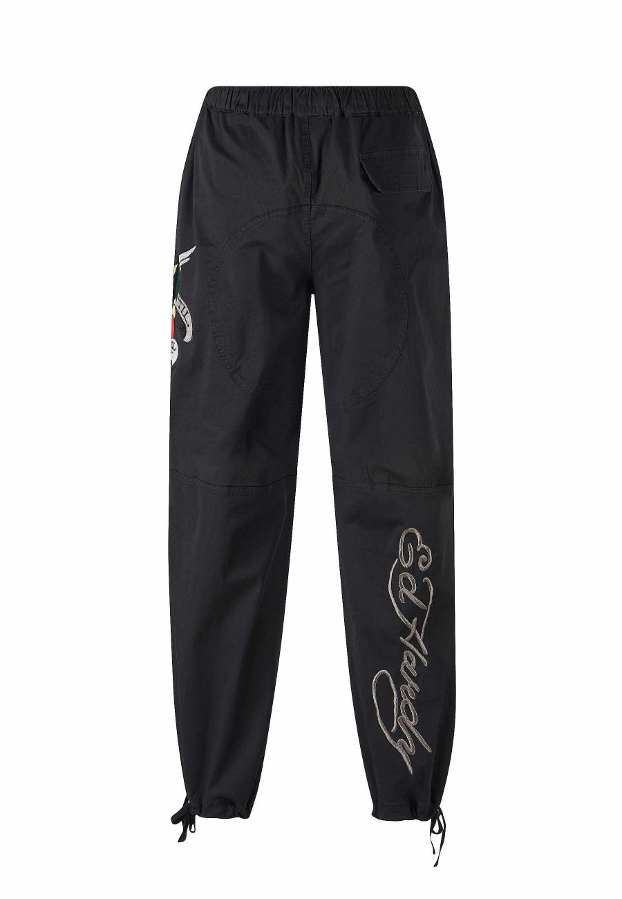 Ed Hardy Mens True-Till-Death-Eagle Woven Tech Trouser