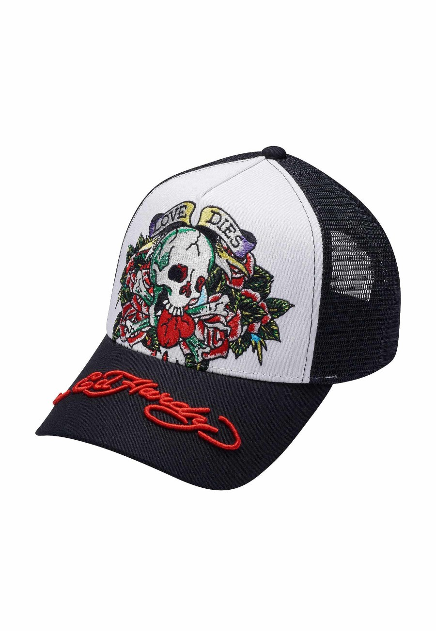Ed Hardy Uni Love-Dies Twill Front Mesh Trucker