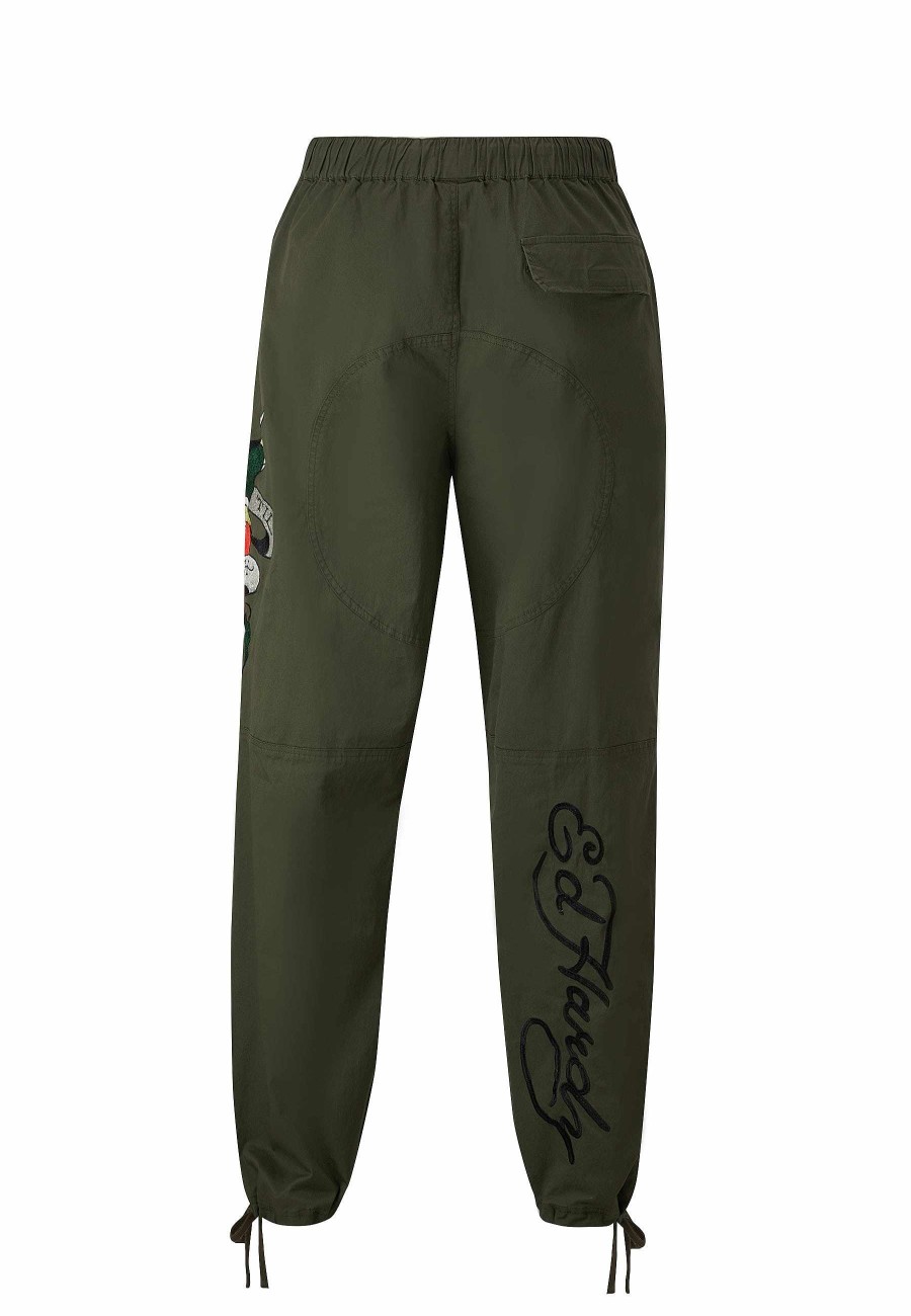 Ed Hardy Mens True-Till-Death-Eagle Woven Tech Trouser