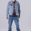 Ed Hardy Mens Love-Runs Wild Denim Jacket