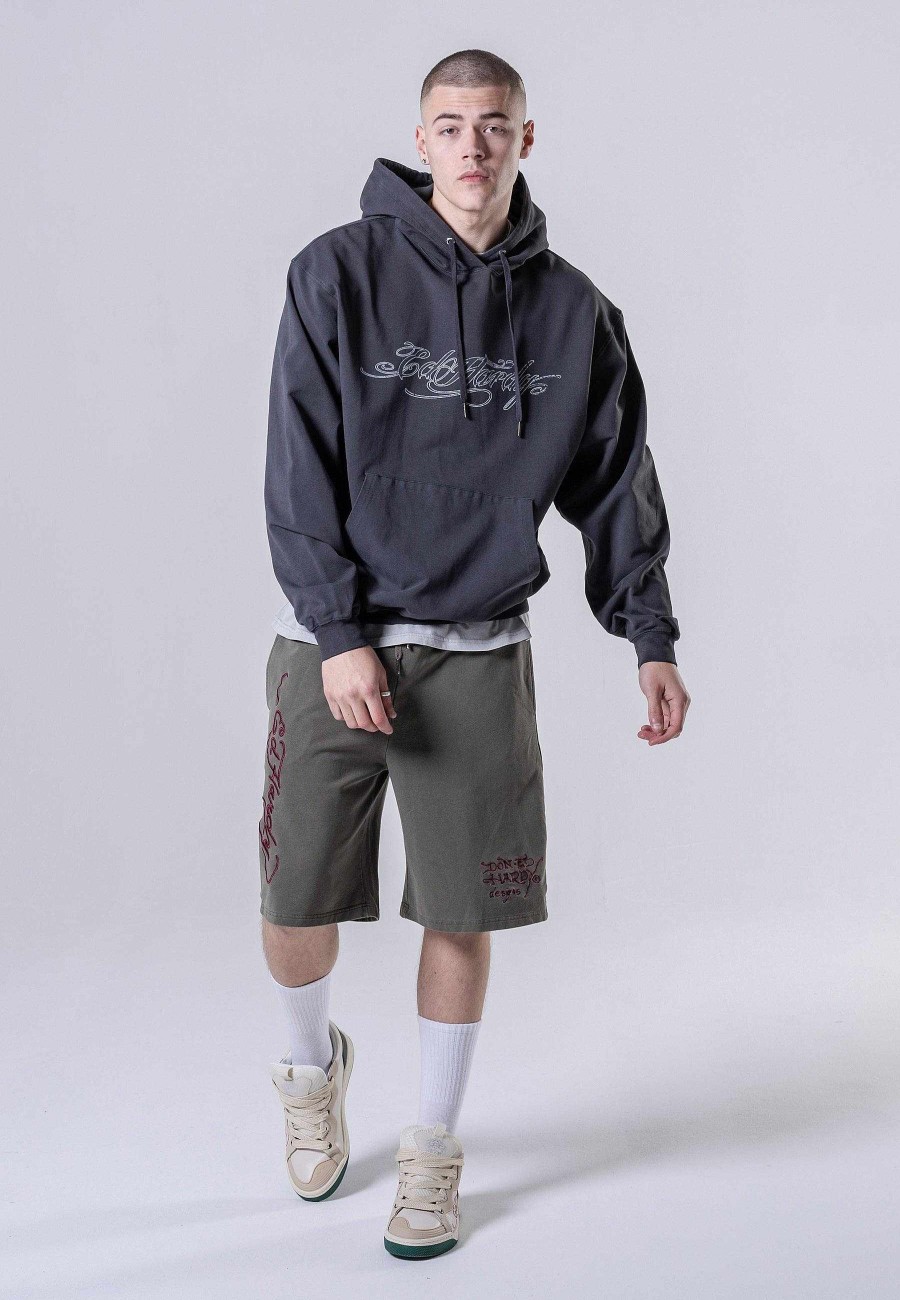 Ed Hardy Mens Panther-Light Hoodie Jumper