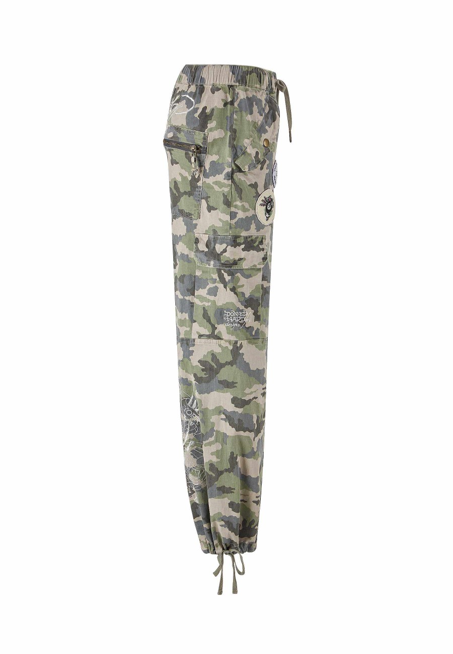 Ed Hardy Womens Nyc Badge Cargo Trouser