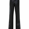 Ed Hardy Womens Live-Fast-Slow Flared Trousers
