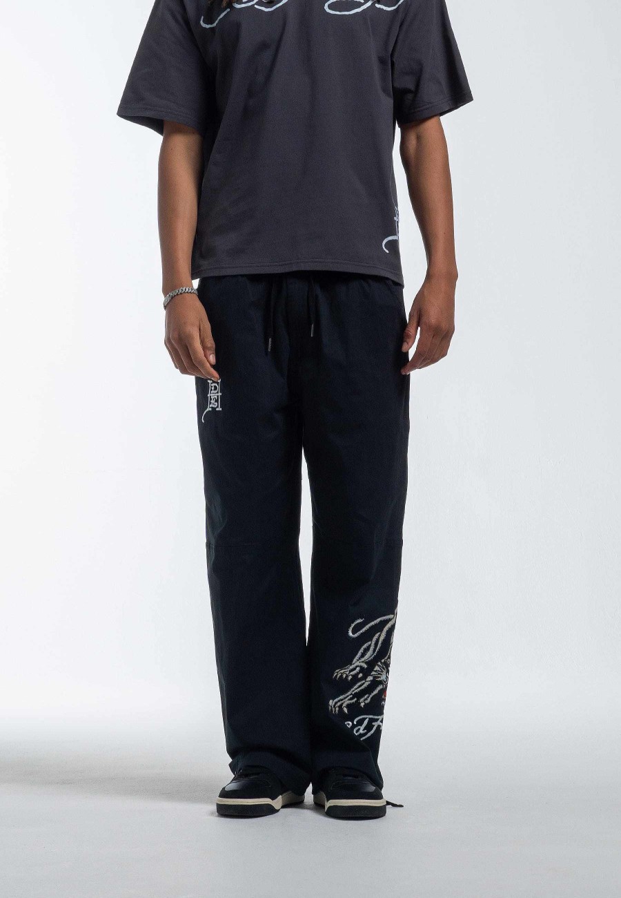 Ed Hardy Mens Panther Woven Tech Trouser