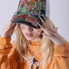 Ed Hardy Fuji-Roar Twill Front Mesh Trucker