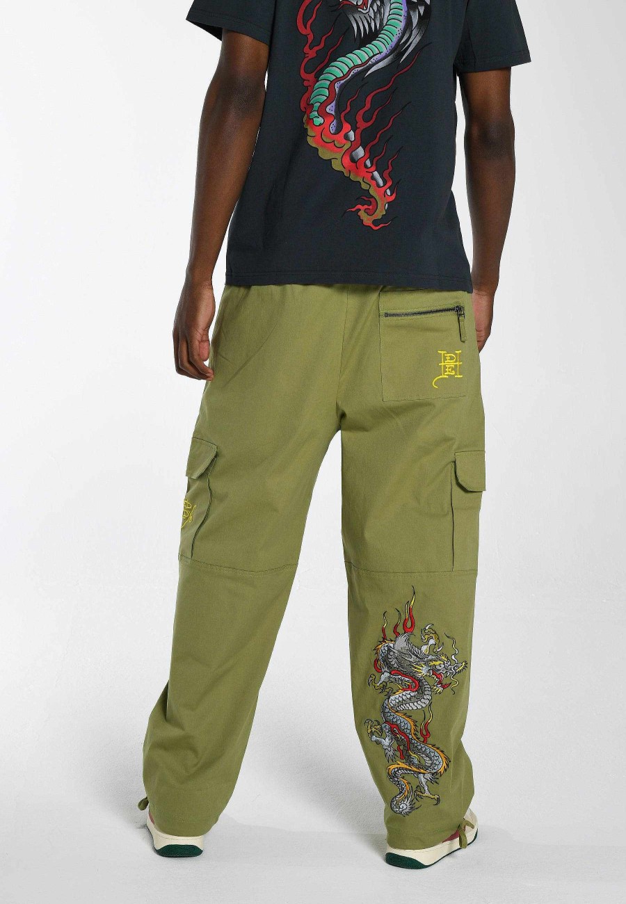 Ed Hardy Mens Nu-Dragon-Ankle Woven Combat