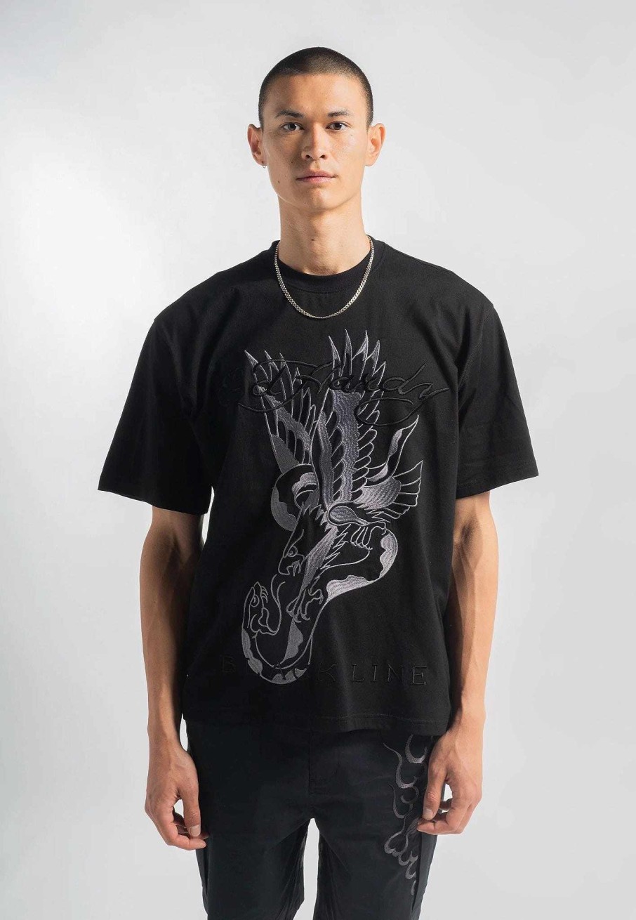 Ed Hardy Mens Vintage-Eagle-Snake Tshirt