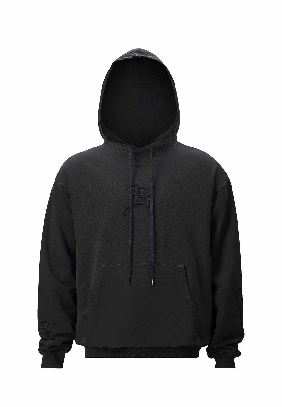 Ed Hardy Mens Nu-Dragon Back Hooded Jumper