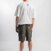 Ed Hardy Mens Vintage-Dragon Embroidered Combat Trousers Shorts