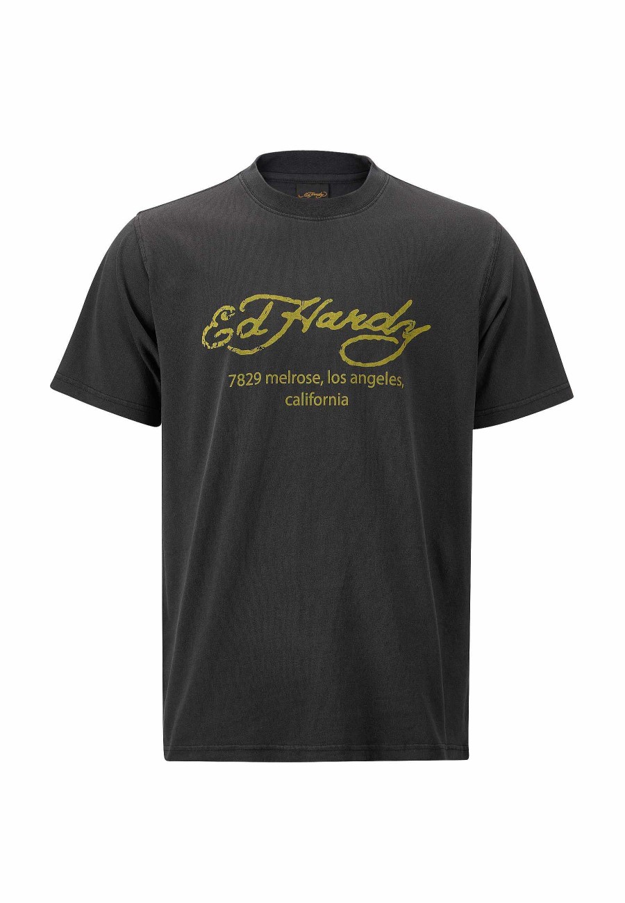 Ed Hardy Mens Love-Kills-Slant T-Shirt