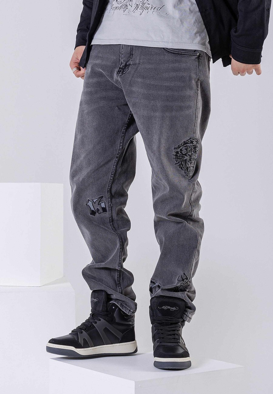 Ed Hardy Mens Indigo-Tiger Mens Denim Jean