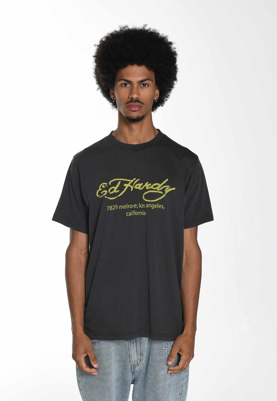 Ed Hardy Mens Love-Kills-Slant T-Shirt